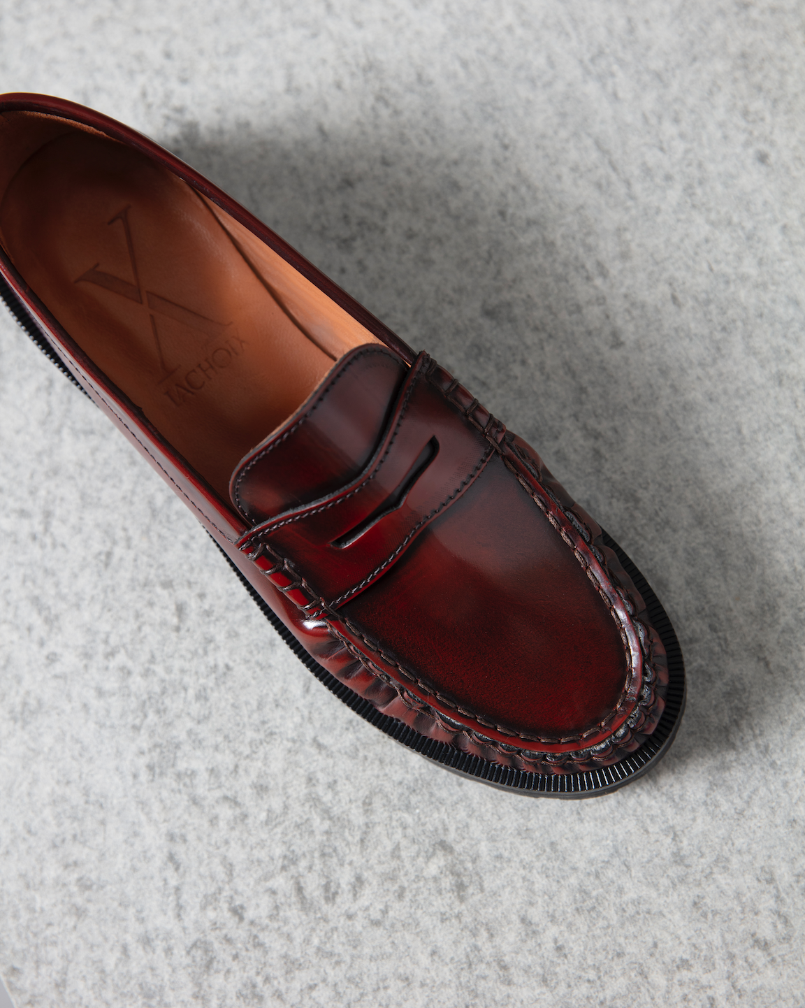 Bordeaux Penny Chunky Loafer - Lachoix