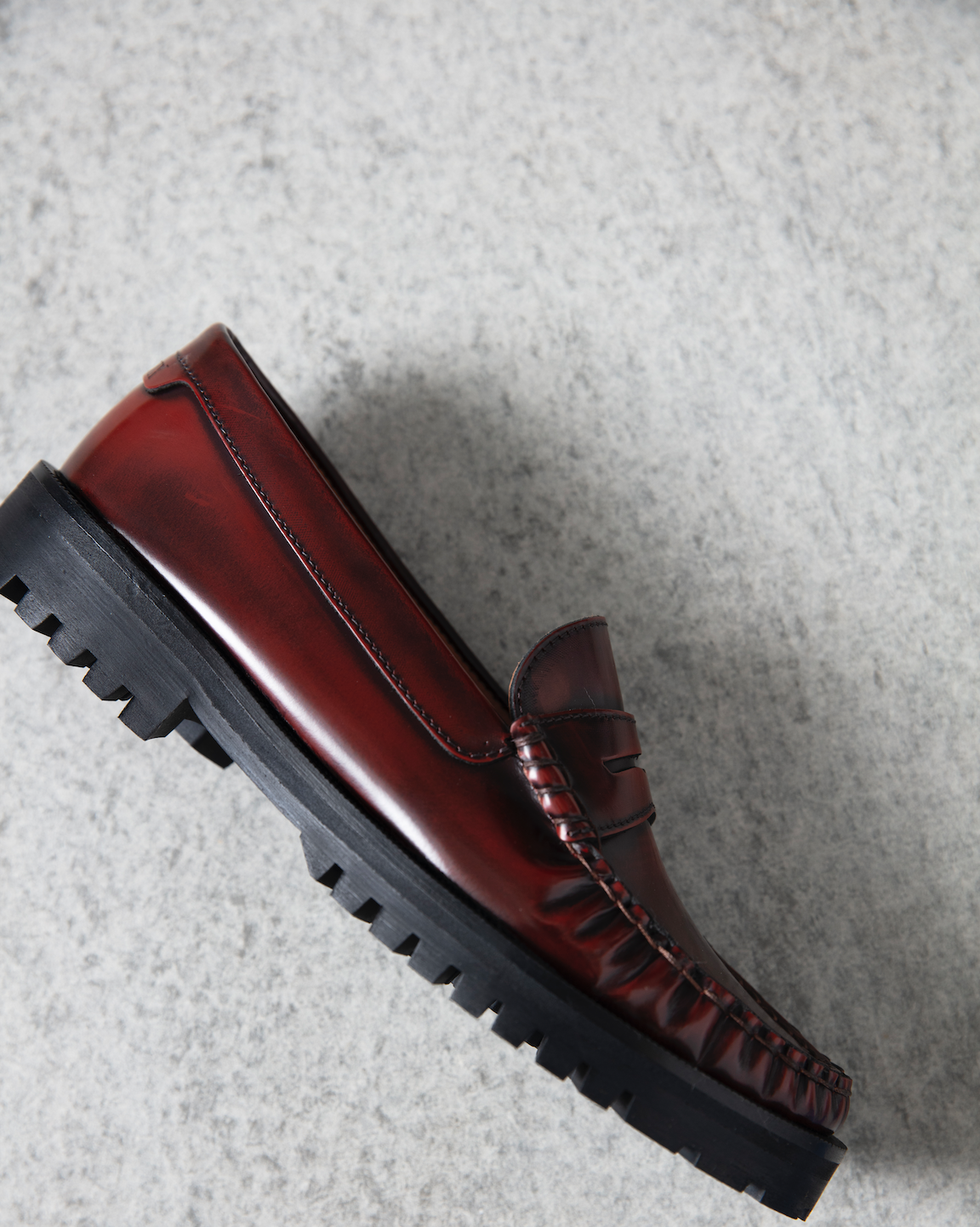 Bordeaux Penny Chunky Loafer - Lachoix