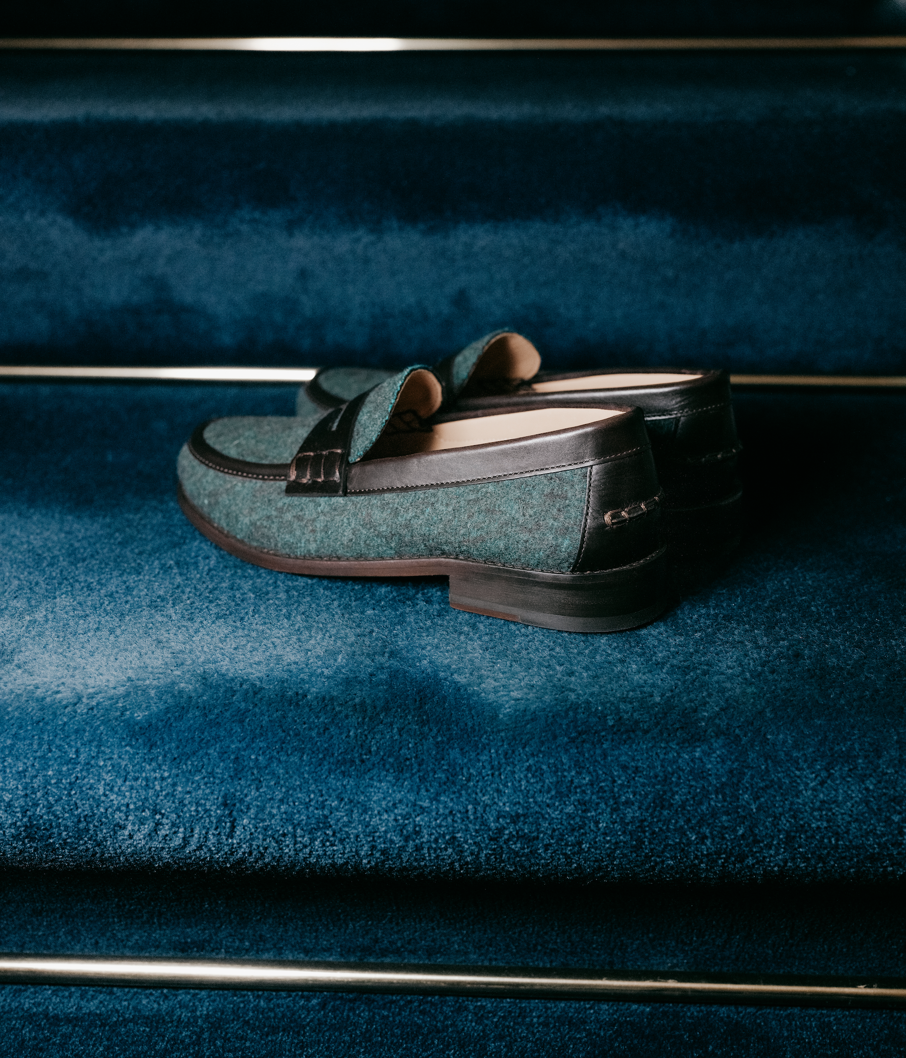 Penny Loafer Burel Onyx Green - Lachoix