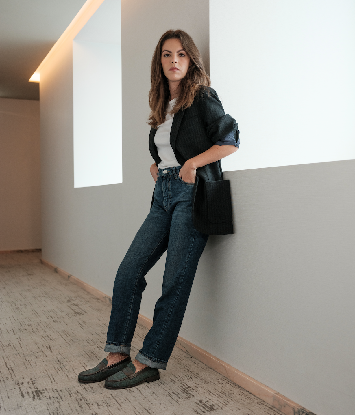 Penny Loafer Burel Onyx Green - Lachoix