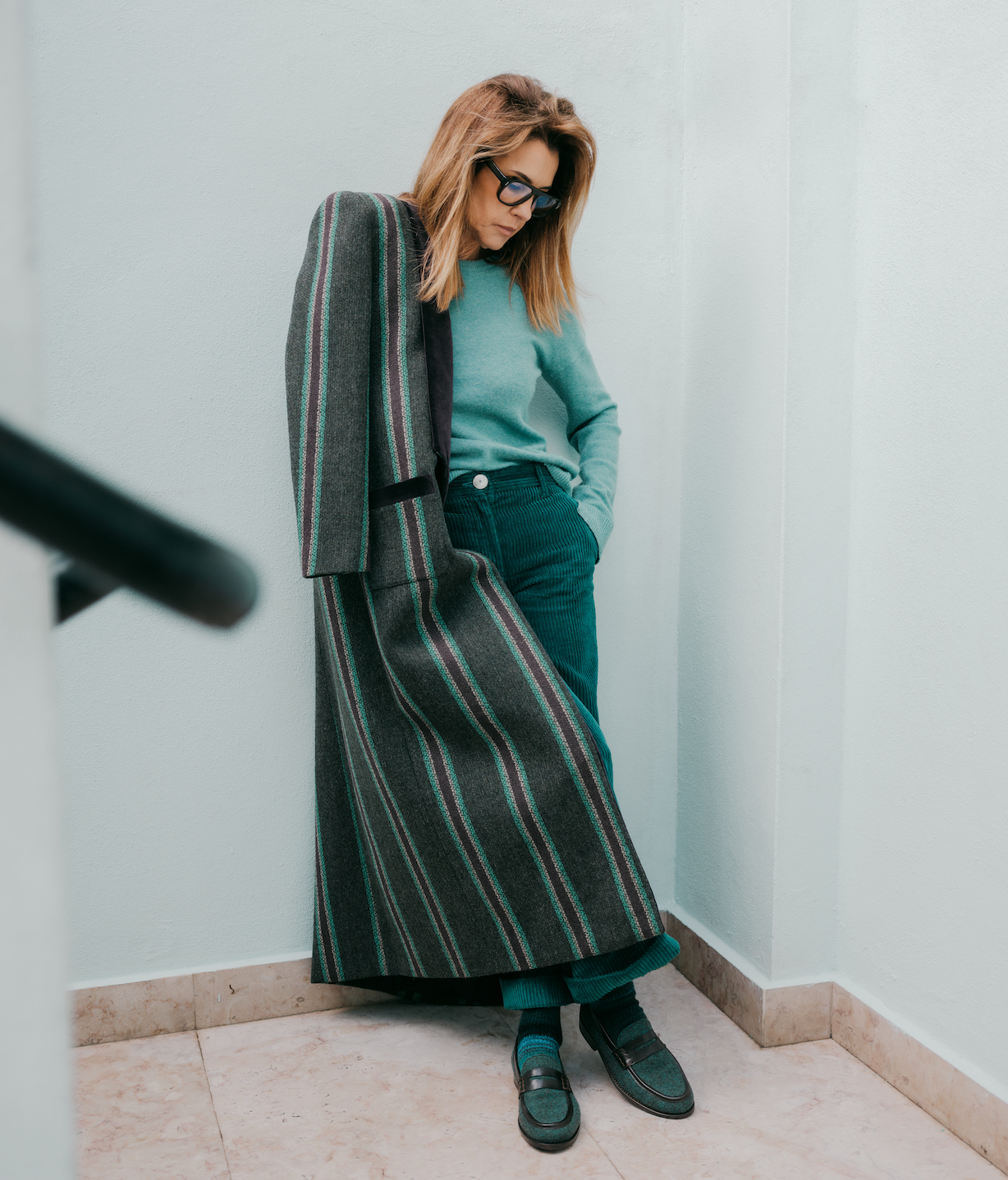 Penny Loafer Burel Onyx Green - Lachoix