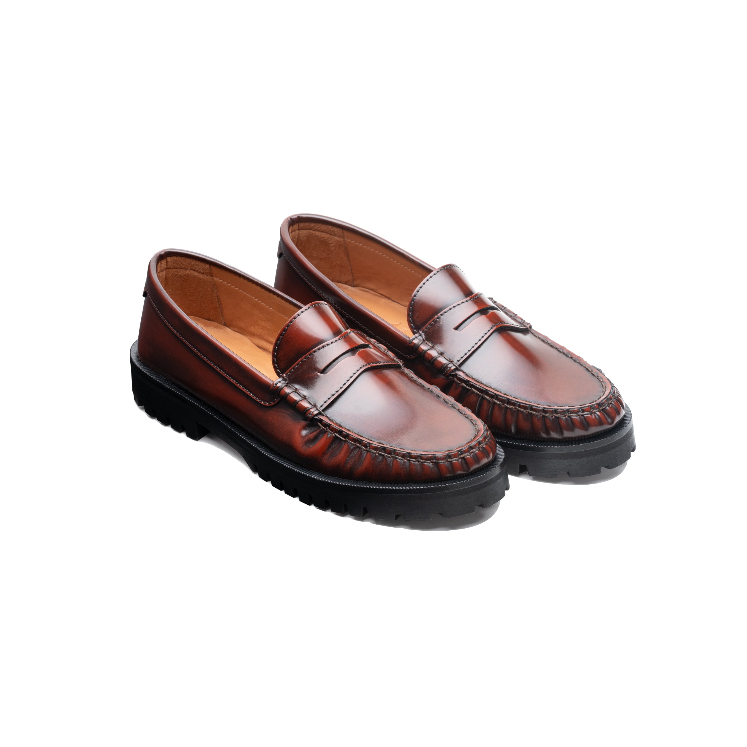 Bordeaux Penny Chunky Loafer - Lachoix