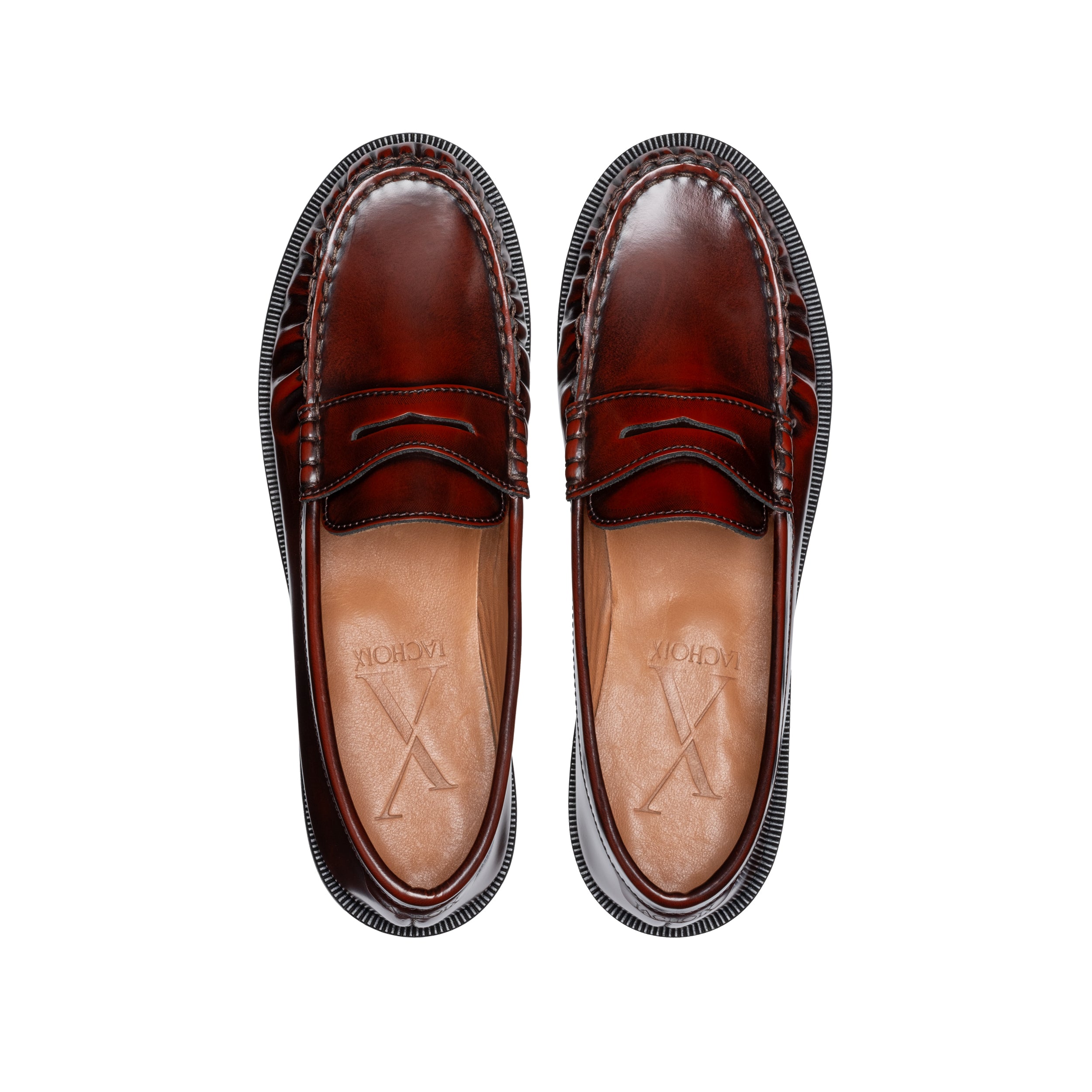Bordeaux Penny Chunky Loafer - Lachoix