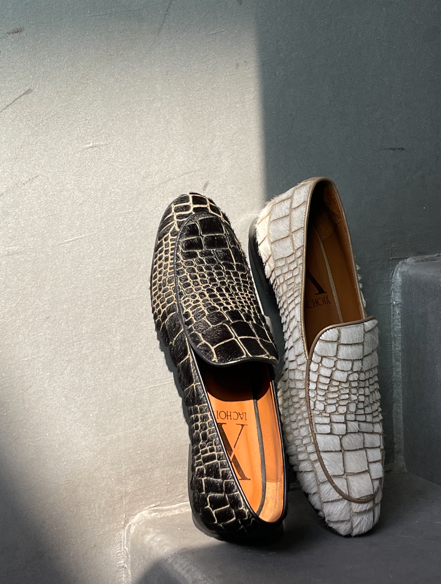 Croco Loafers - Lachoix