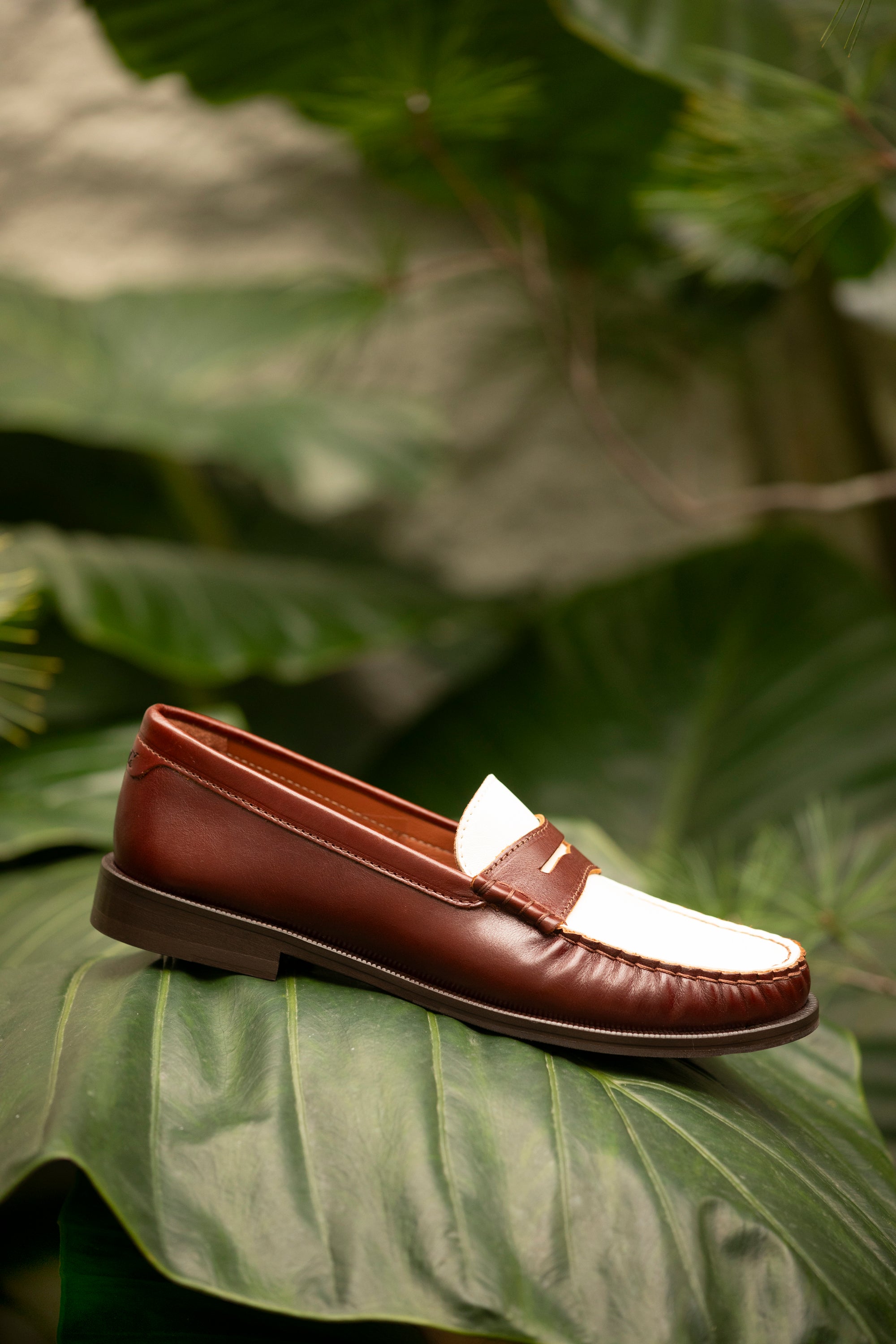 Penny Loafer Brown Off-White – Lachoix
