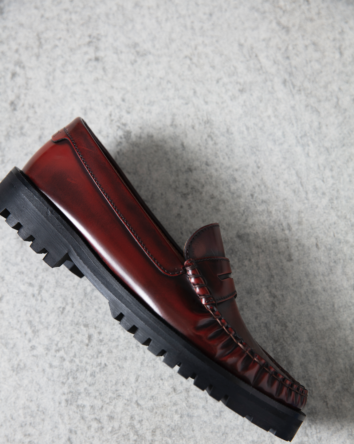 Bordeaux Penny Chunky Loafer