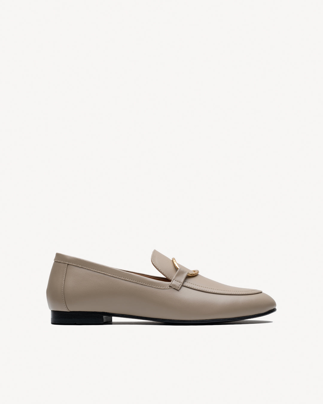 Taupe Tomboy Chic Loafers – Lachoix