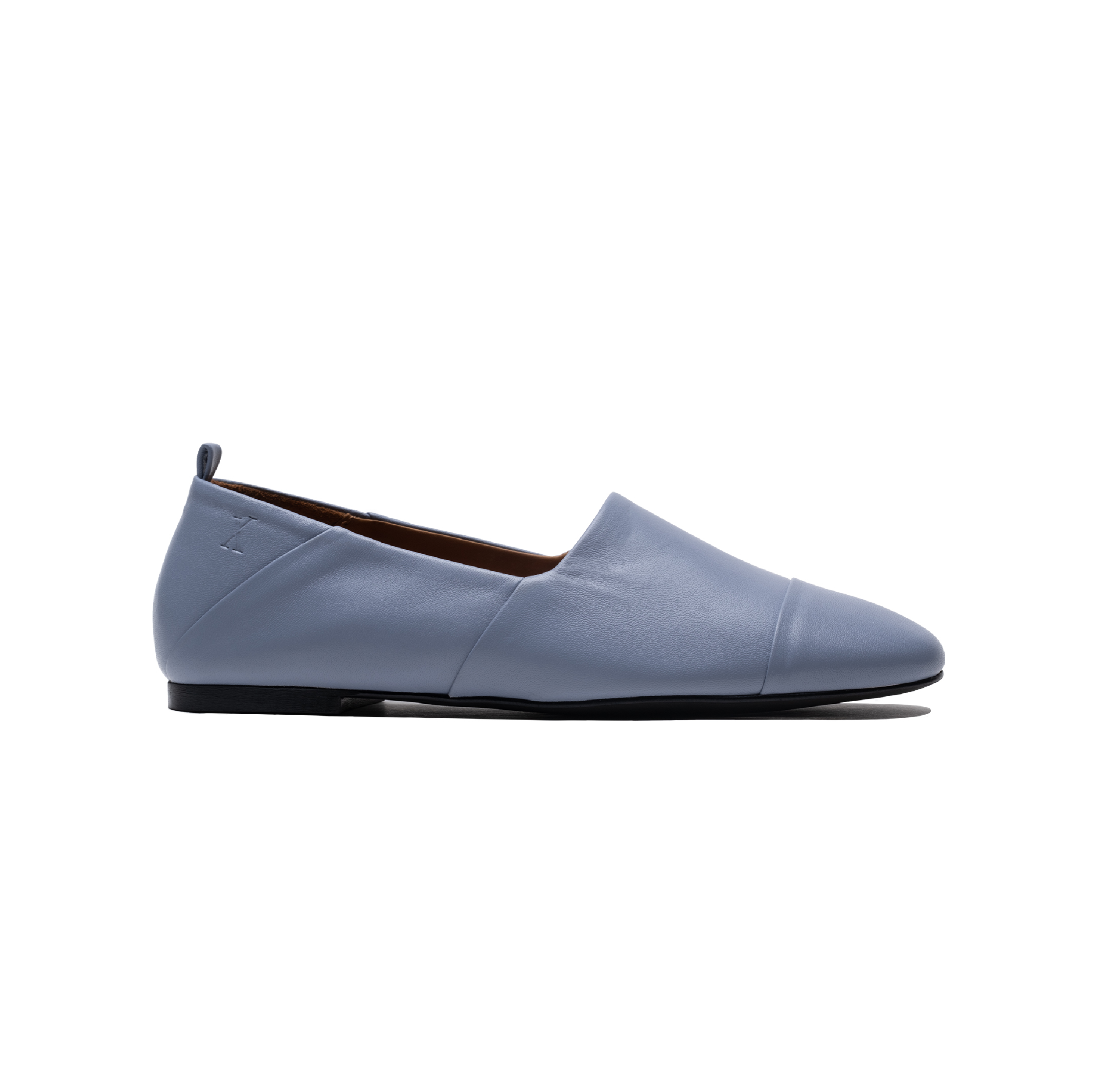 BlueGrey Leather SlipOn Lachoix Loafers made in Portugal