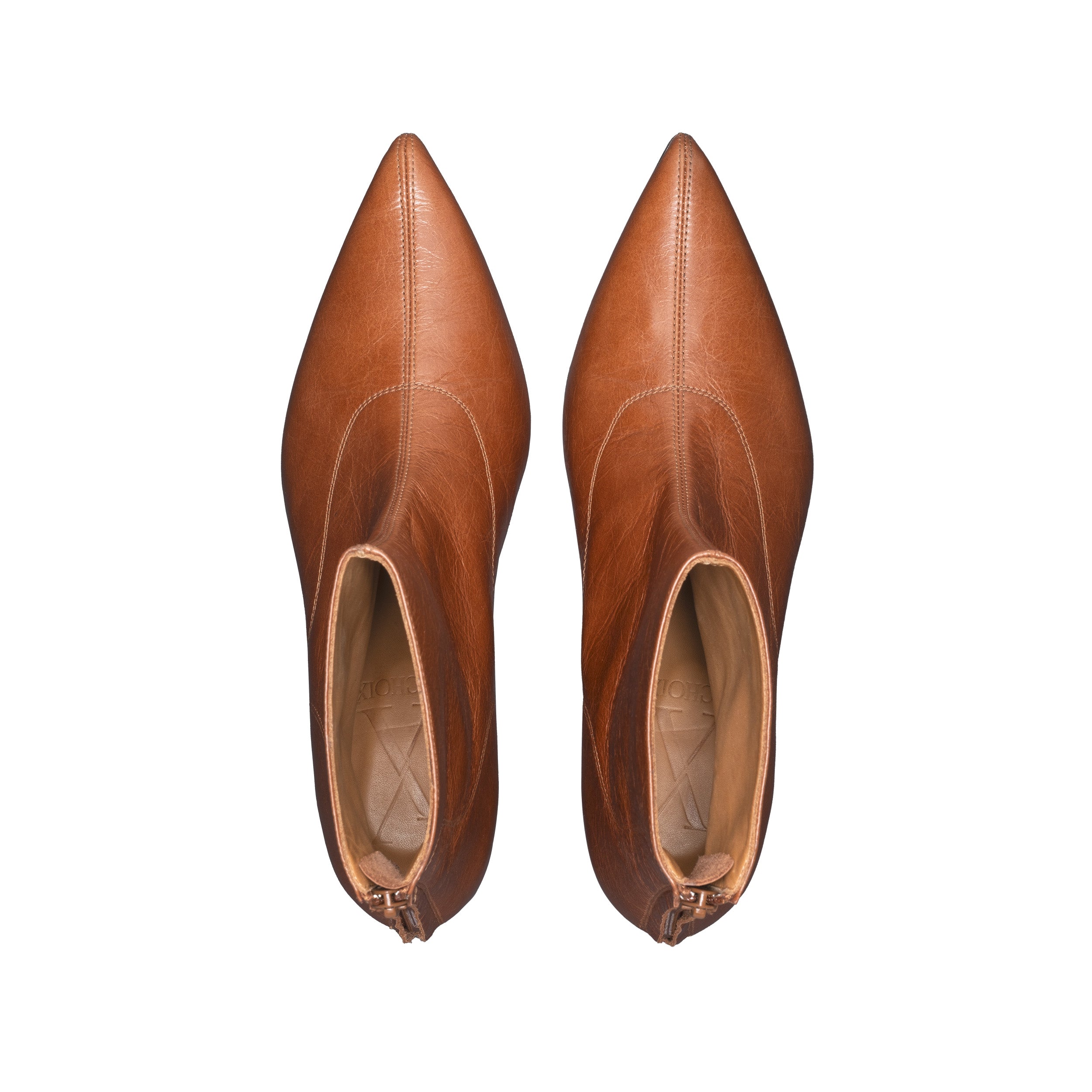 Pointed Toe Camel Colour Ankle Boots Vizzano 3070-110 Pointy Toe