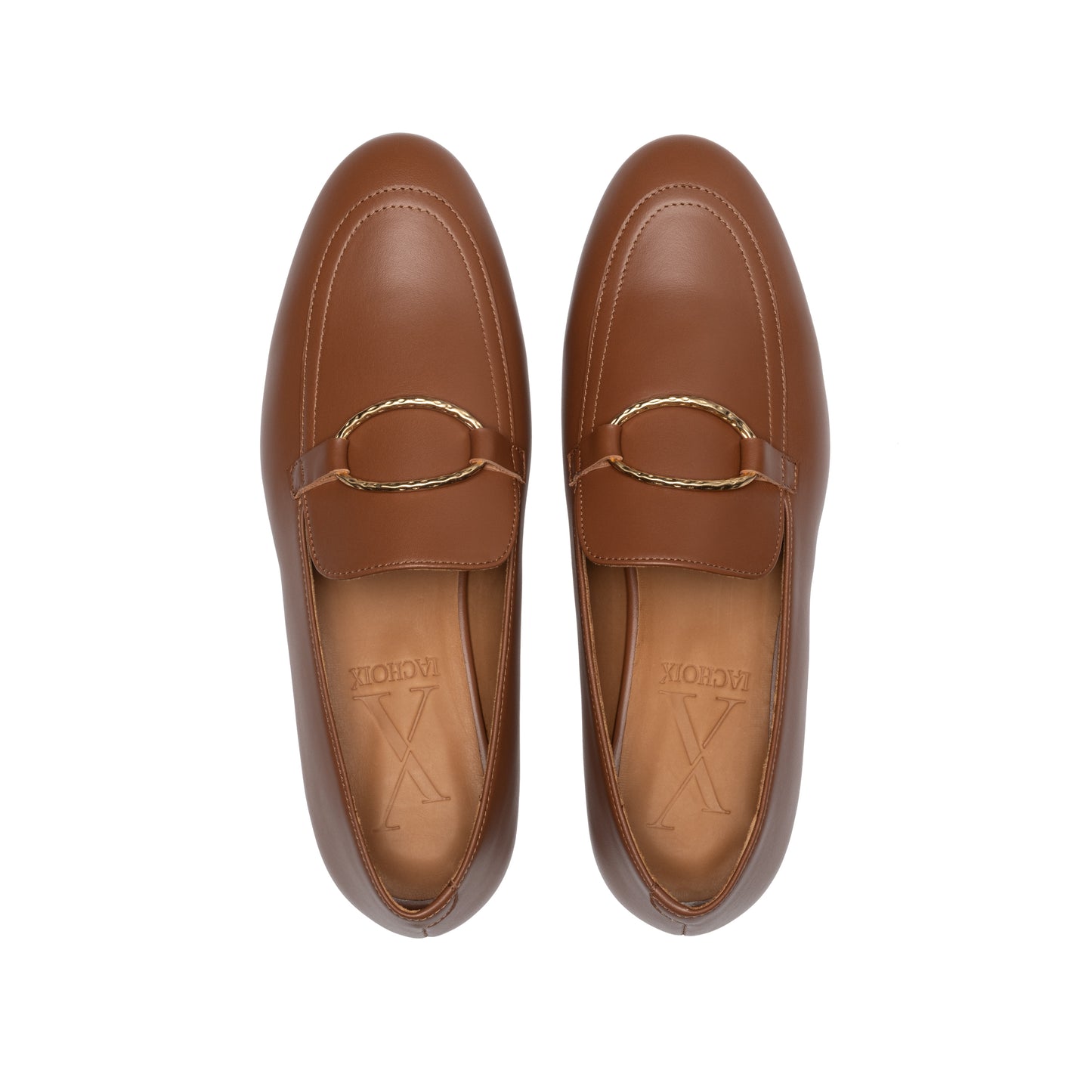 Cognac Tomboy Chic Loafers