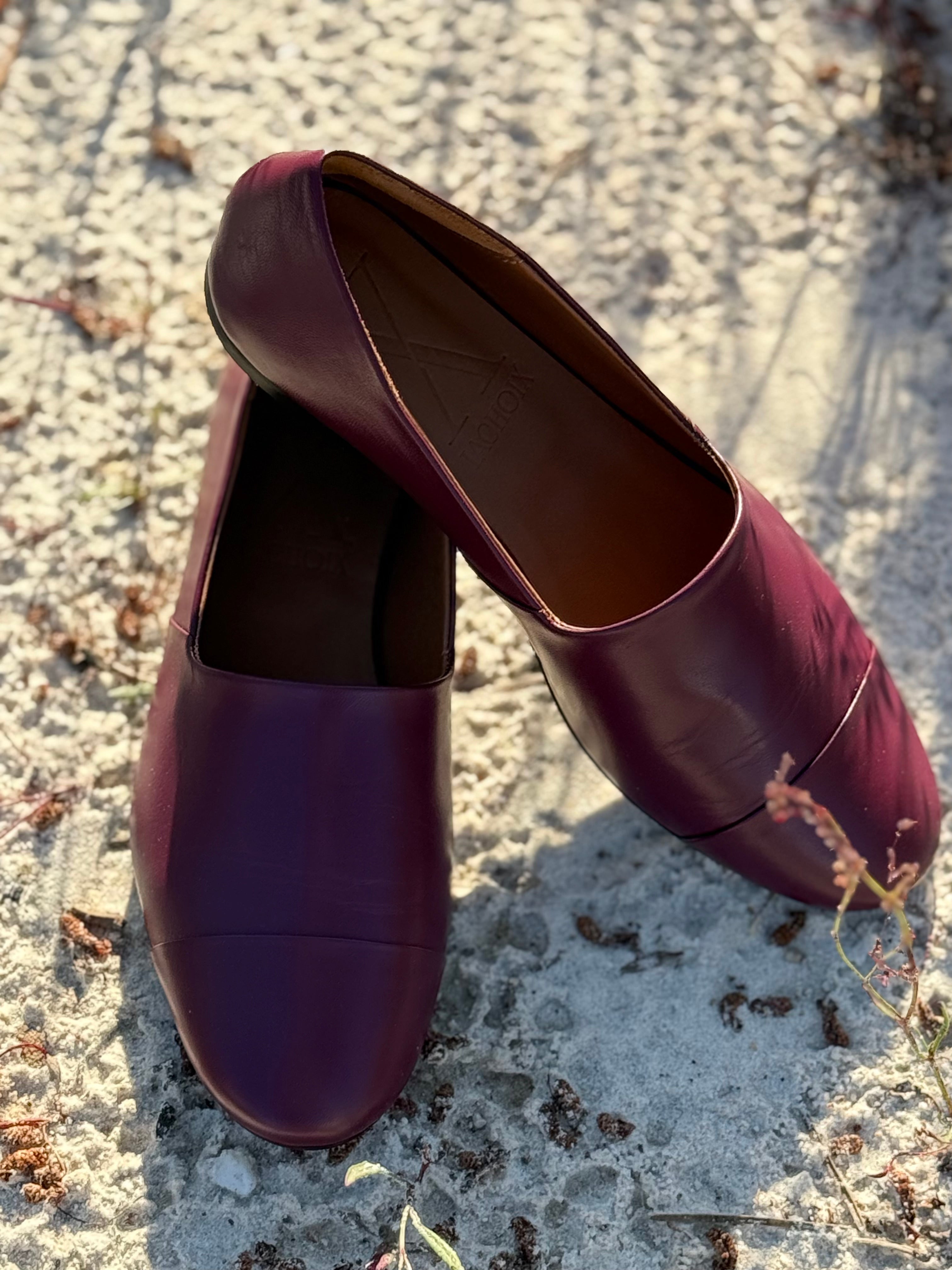 Leather Slip-On Bordeaux – Lachoix