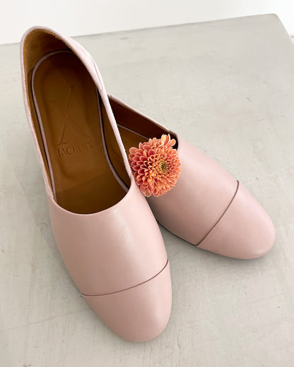 Pale Rose Slip-On Leather and Suede