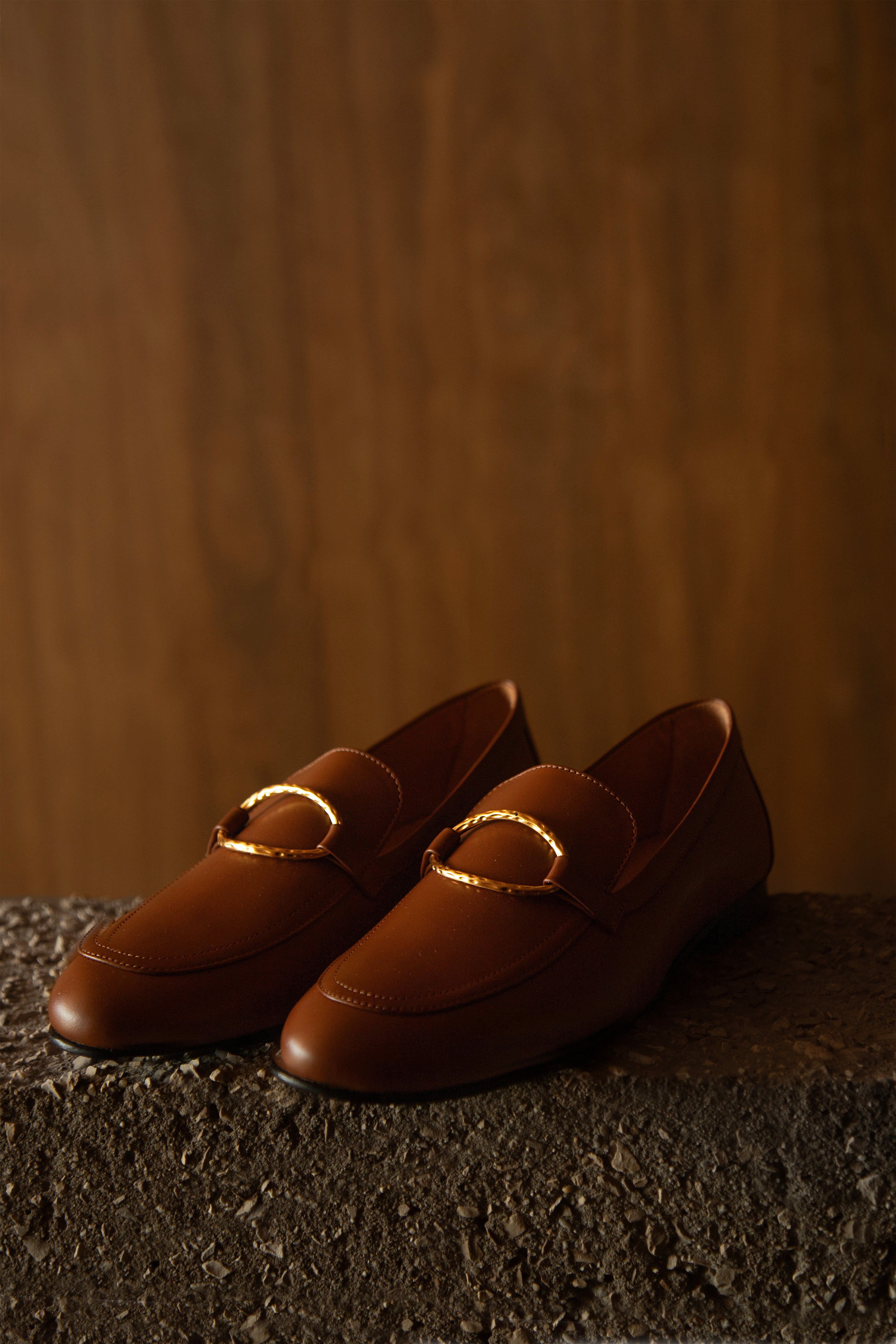 Cognac Tomboy Chic Loafers – Lachoix
