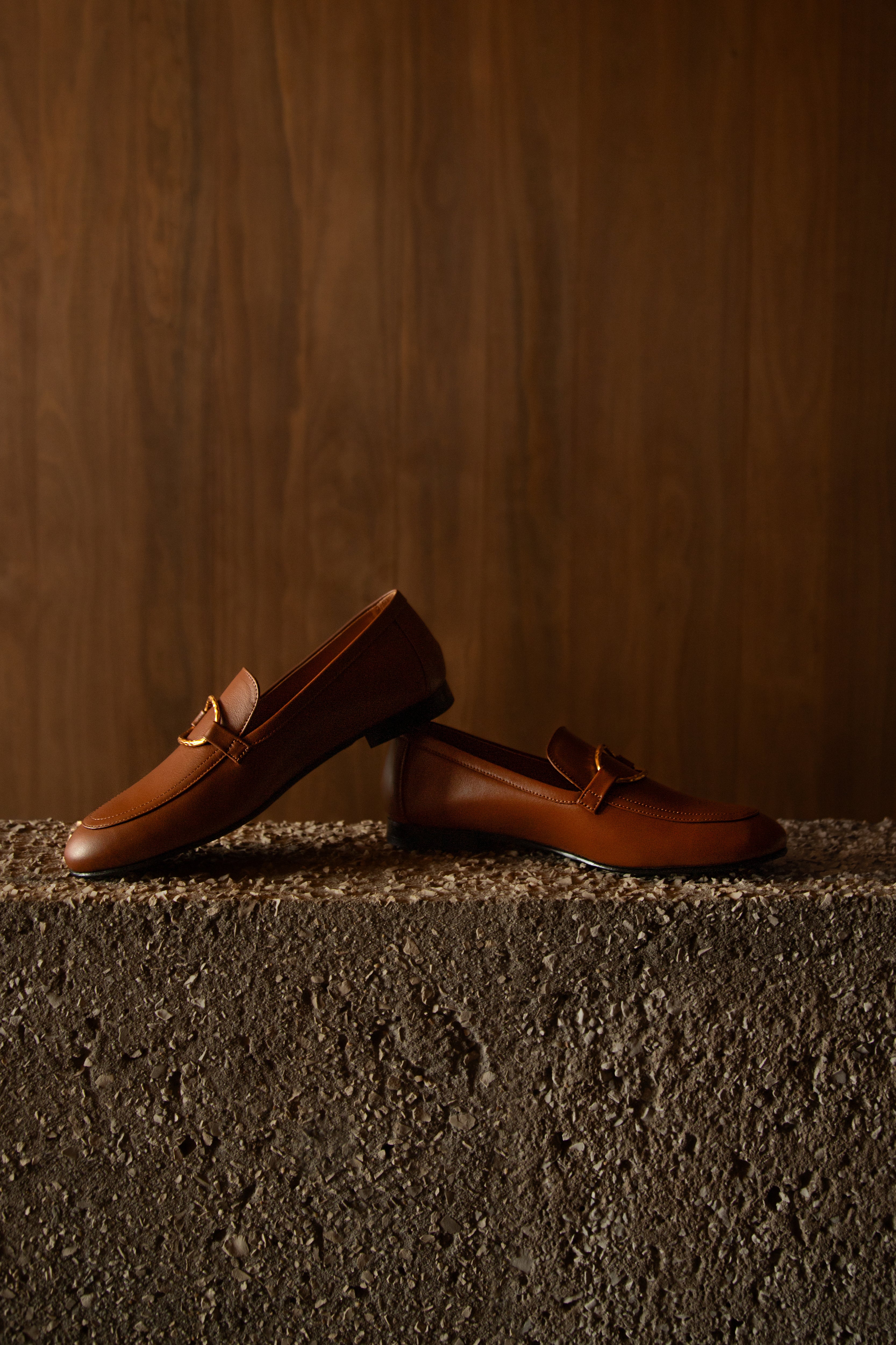Cognac Tomboy Chic Loafers – Lachoix