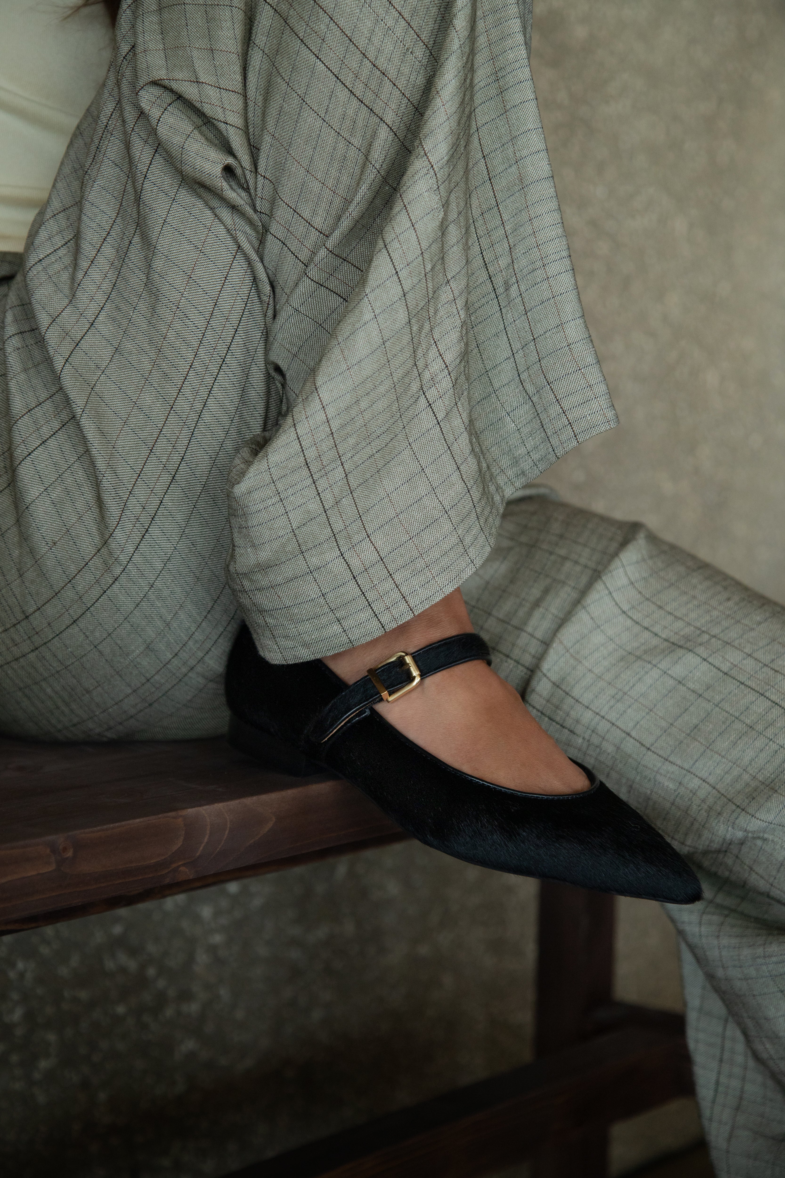 Mary Jane Black Calf Hair – Lachoix