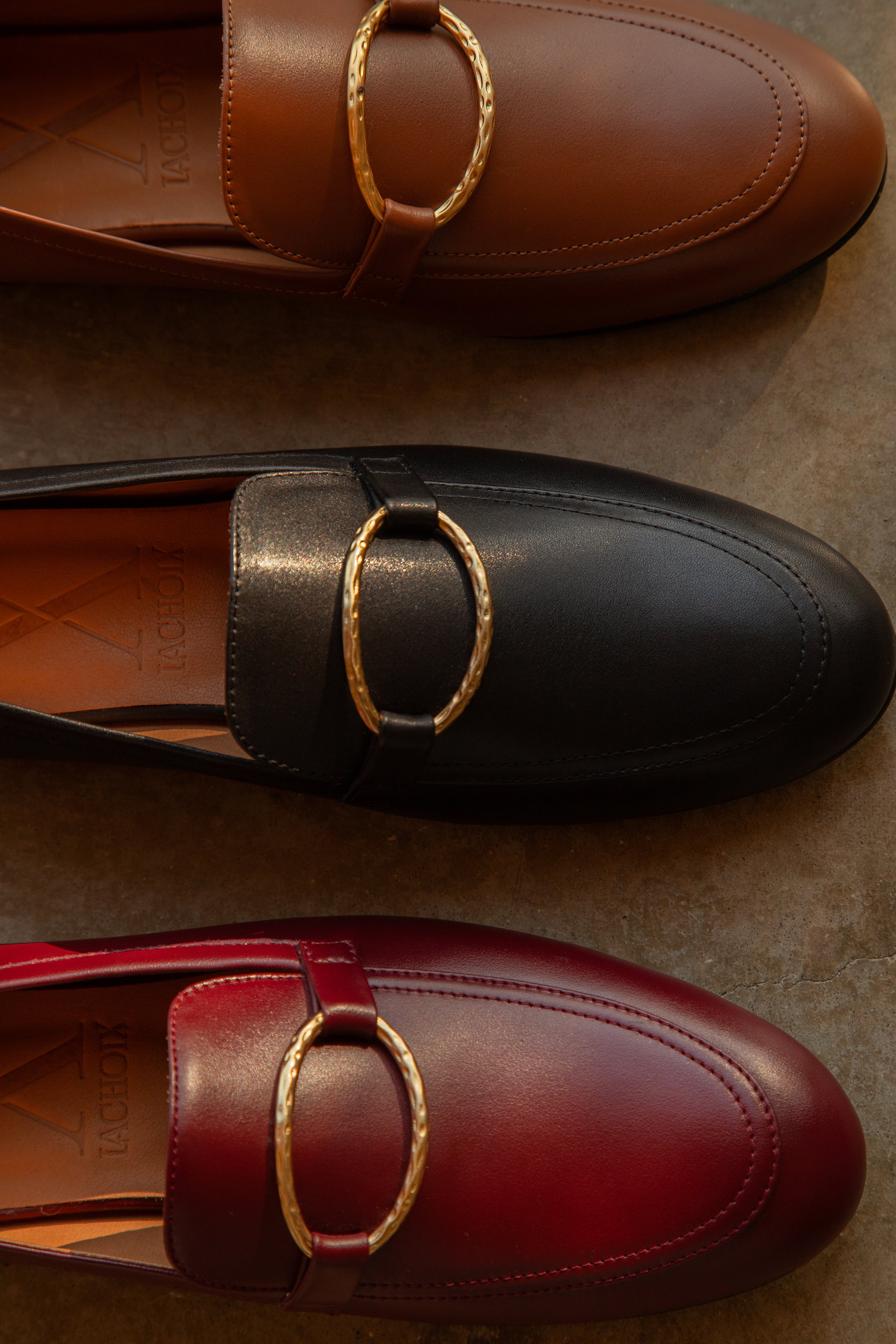 Cognac Tomboy Chic Loafers – Lachoix