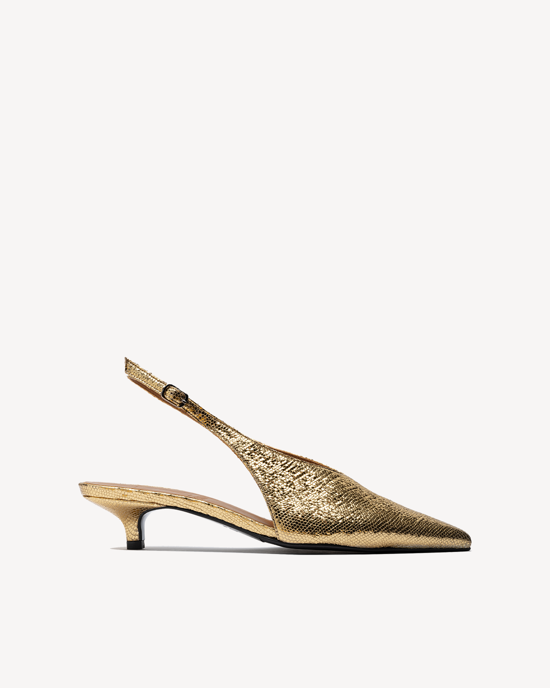 green emerald velvet dress Womens Cuba Gold Sling Back Flat-Shoe Pumps