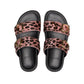 Leo Pink Double Buckle Sandals