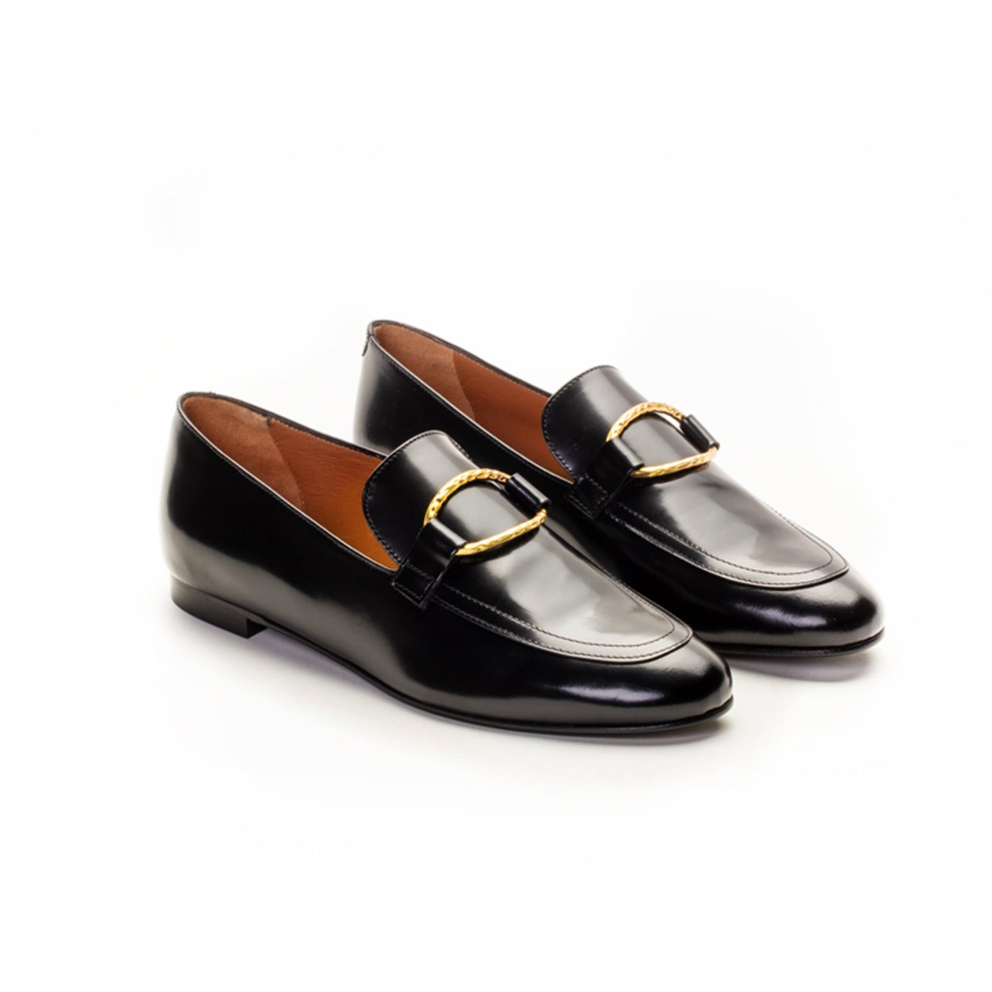 Black Tomboy Chic Loafers
